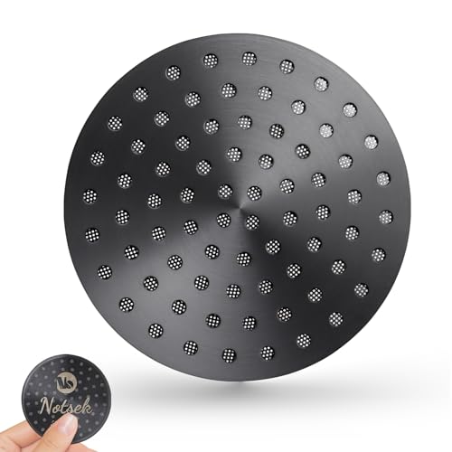 NOTSEK Puck Screen 58mm, 0,8mm Dicke Espresso Sieb mit Titanbeschichtung, 304 Edelstahl Kaffee Siebträger sieb für 58mm Siebträger Filterkorb (Schwarz) von NOTSEK