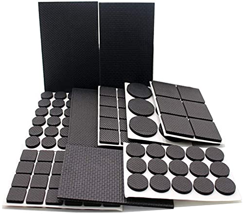 186 Stück Rutschhemmende Pads Selbstklebend Set,Premium Möbelschoner Filzgleiter Selbstklebend für Möbel, Stühle und Tische von NOUJEN