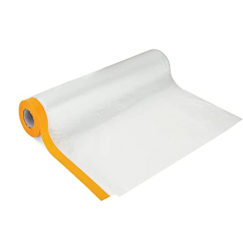 2m*20m Polyethylen-Staubblattrolle Folien,Gewebeklebeband, Selbstklebende Malerfolie für zum Lackieren/Spritzen auch zum Staubabdichten von Möbeln/Geräten (1 Rollen 2m*20m) von NOUJEN