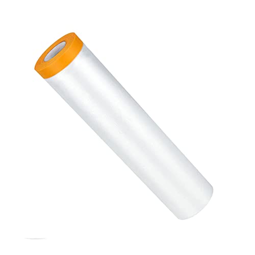 3m*20m Transparent Polyethylen-Staubblattrolle Folien Selbstklebende Malerfolie für Putz- und Malerarbeiten (1 Rollen 3m*20m) von NOUJEN