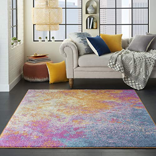 NOURISON Passion Contemporary Abstract Sunburst 4' x 6' Area Rug 3'9" x 5'9", Polypropylene von NOURISON