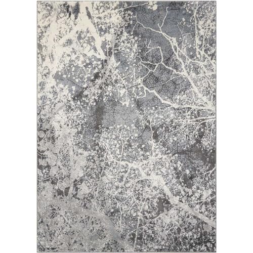 Nourison Teppich Mondrian 99446362339 – Grau Power bevorstand Teppich, grau, 5 ft 3 Zoll x 7 ft 3 Zoll von NOURISON