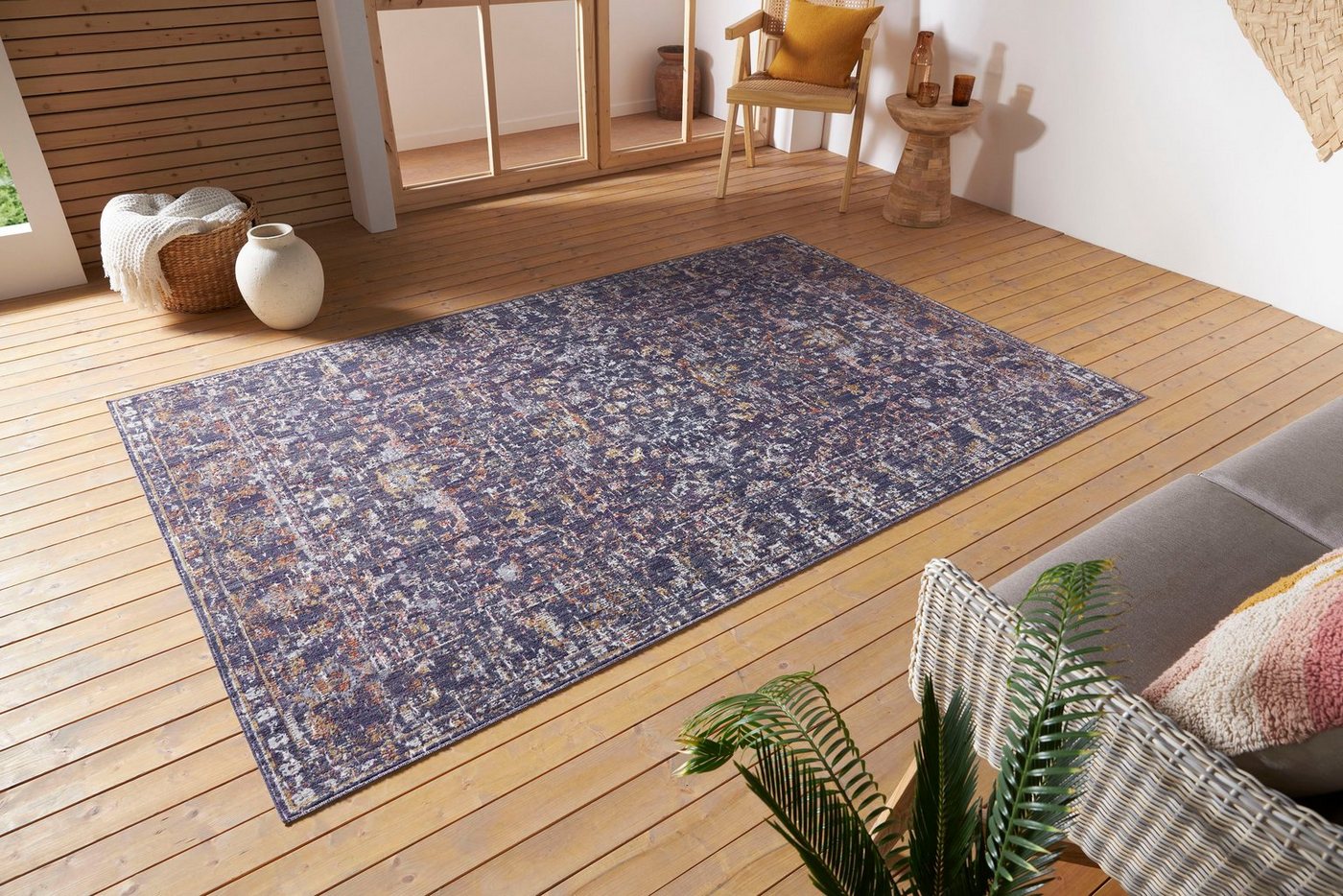 NORTHRUGS Teppich Sues, rechteckig, Höhe: 3 mm, In-& Outdoor, Läufer, Wetterfest, Balkon, Wohnzimmer, Orient von NORTHRUGS