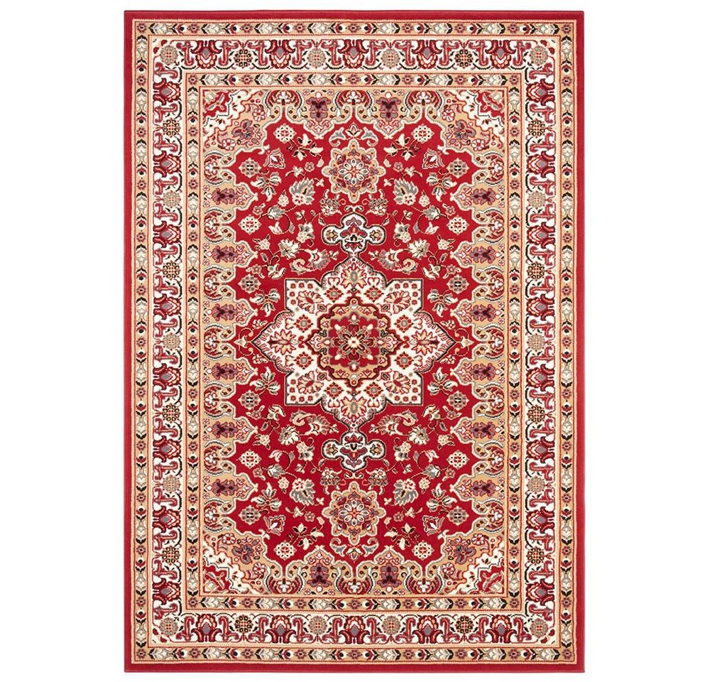 Teppich Orientalischer Kurzflor Teppich Parun Täbriz Rot, NOURISTAN, rechteckig, Höhe: 9 mm von NOURISTAN