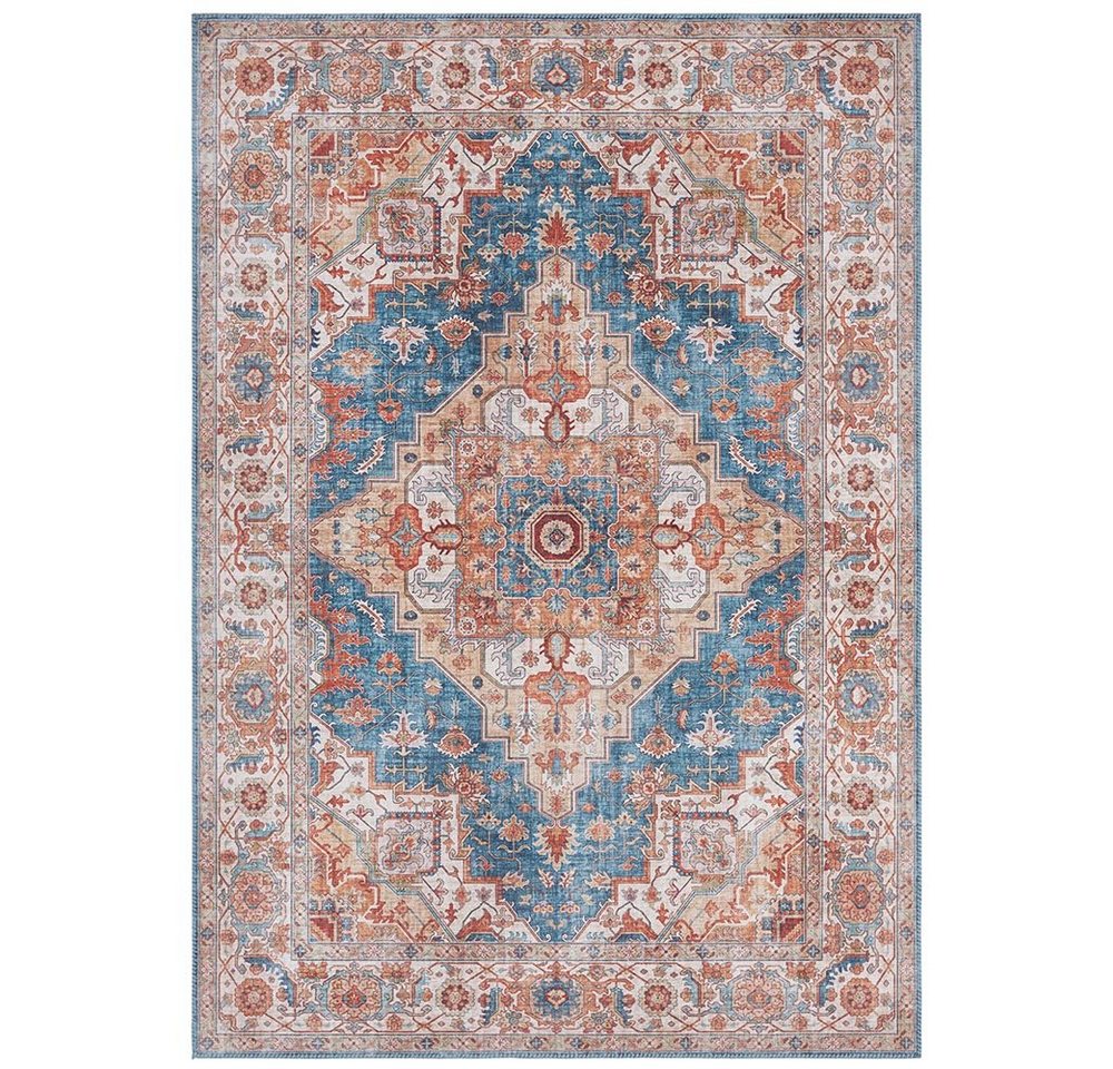 NOURISTAN Teppich Vintage Teppich Sylla Jeansblau, rechteckig, Höhe: 5 mm NOURISTAN Teppich Vintage Teppich Sylla Jeansblau, rechteckig, Höhe: 5 mm von NOURISTAN
