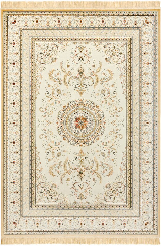 Teppich Antik Negar, NOURISTAN, rechteckig, Höhe: 5 mm, Orientalisch mit Fransen, Orient, Wohnzimmer, Schlafzimmer, Esszimmer von NOURISTAN