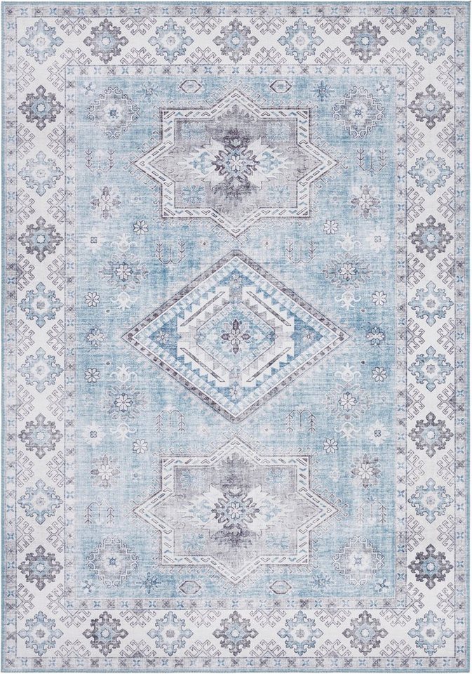 Teppich Gratia, NOURISTAN, rechteckig, Höhe: 5 mm, Orientalisch, Vintage, Flachgewebe Teppich,Wohnzimmer, Schlafzimmer von NOURISTAN