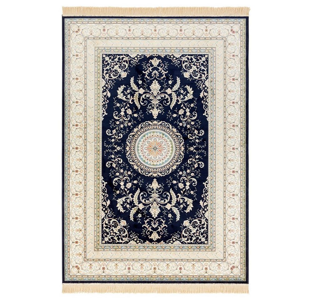 NOURISTAN Teppich Orientalischer Samt Teppich Fransen Antik Negar Dunkelblau, rechteckig, Höhe: 5 mm NOURISTAN Teppich Orientalischer Samt Teppich Fransen Antik Negar Dunkelblau, rechteckig, Höhe: 5 mm von NOURISTAN
