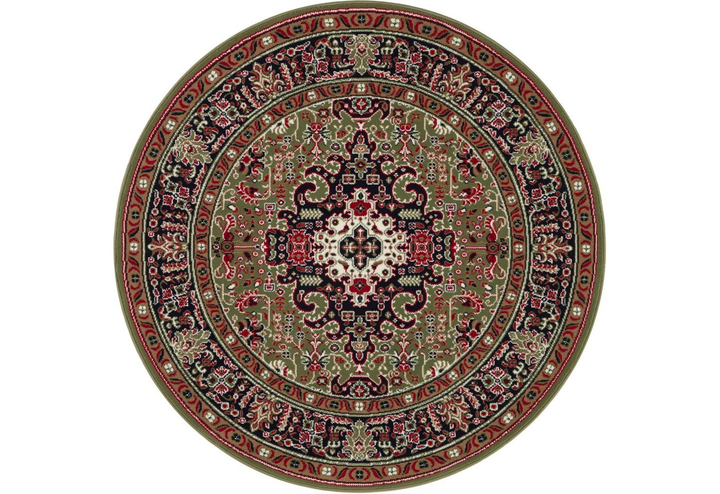 Teppich Skazar Isfahan, NOURISTAN, rund, Höhe: 9 mm, Kurzflor, Orient, Teppich, Vintage, Esszimmer, Wohnzimmer, Flur von NOURISTAN