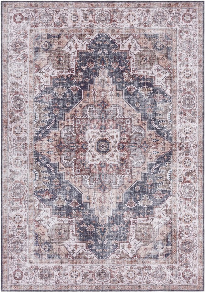Teppich Sylla, NOURISTAN, rechteckig, Höhe: 5 mm, Orientalisch, Orient, Vintage, Wohnzimmer, Schlafzimmer, Esszimmer von NOURISTAN