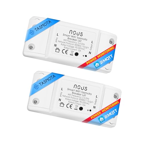 Tasmota smart lichtschalter unterputz Nous L6T - esp8266 smart home switch mit zeitschaltuhr, wlan schalter, funkschalter led licht relais 230v MQTT Google Home Assistant ioBroker Alexa 2.4GH – 2st Tasmota smart lichtschalter unterputz Nous L6T - esp8266 smart home switch mit zeitschaltuhr, wlan schalter, funkschalter led licht relais 230v MQTT Google Home Assistant ioBroker Alexa 2.4GH – 2st von NOUS