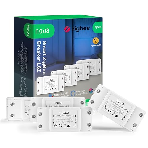 ZigBee schalter Nous L6Z - Alexa lichtschalter unterputz Tuya smart home switch mit zeitschaltuhr, Stromverbrauch Stromzähler, relais 230v Google Home Assistant ZigBee2MQTT - 3.0 Hub erforderlich ZigBee schalter Nous L6Z - Alexa lichtschalter unterputz Tuya smart home switch mit zeitschaltuhr, Stromverbrauch Stromzähler, relais 230v Google Home Assistant ZigBee2MQTT - 3.0 Hub erforderlich von NOUS