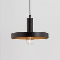 Pendelleuchte Garni in Schwarz und Gold E27 1-flammig - black - Nova Luce von NOVA LUCE