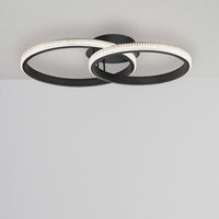 Led Deckenleuchte Nager in Schwarz-matt 2x 14W 1680lm - black - Nova Luce von NOVA LUCE
