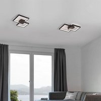 Led Deckenleuchten Porto in Schwarz 19W 1342lm - black - Nova Luce von NOVA LUCE