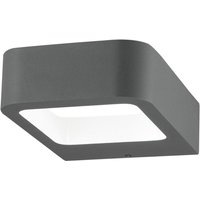 Nova Luce - led Wandleuchte Acqua in Dunkelgrau 5W 280lm IP54 - grey von NOVA LUCE