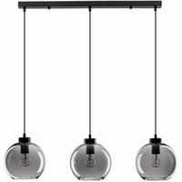 NOVA LUCE Pendelleuchte »Palmer«, LED, 3-flammig, schwarz/rauchgrau - schwarz | grau von NOVA LUCE