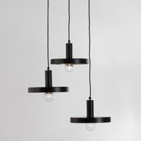 Pendelleuchte Garni in Schwarz und Gold E27 3-flammig - black - Nova Luce von NOVA LUCE