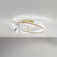 Nova Luce LED Deckenleuchte Aurelia in Gold und Transparent 35W - yellow von NOVA LUCE