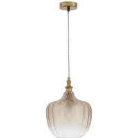 Nova Luce Pendelleuchte Loni in Champagner E27 - yellow von NOVA LUCE