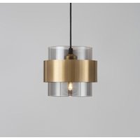 Pendelleuchte Sianna in Transparent und Gold E27 - transparent - Nova Luce von NOVA LUCE