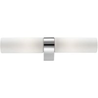 Nova Luce Wandleuchte Polo in Weiß und Chrom E14 2-flammig IP44 - white von NOVA LUCE