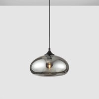 Pendelleuchte Savaz in Chrom und Schwarz E27 - grey - Nova Luce von NOVA LUCE