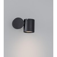 Nova Luce - Wandleuchte Focus in Schwarz GU10 IP54 - black von NOVA LUCE