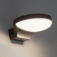 Nova Luce - led Wandleuchte Enzi in Dunkelgrau 15W 1050lm IP54 - grey von NOVA LUCE