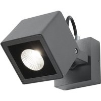 Nova Luce - led Wandleuchte Focus in Dunkelgrau 6W 420lm IP54 - grey von NOVA LUCE