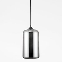 Pendelleuchte Savaz in Chrom und Schwarz E27 175 mm - grey - Nova Luce von NOVA LUCE