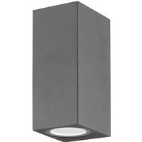 Nova Luce - Wandleuchte Nero in Dunkelgrau GU10 2-flammig IP54 - grey von NOVA LUCE