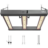 NovaGrove Pflanzenlampe LED Vollspektrum IR, 150W Grow Lampe für Growbox 60x60cm, Grow Light mit Dimmbar & Daisy Chain, PR15 NovaGrove Pflanzenlampe LED Vollspektrum IR, 150W Grow Lampe für Growbox 60x60cm, Grow Light mit Dimmbar & Daisy Chain, PR15 von NOVAGROVE