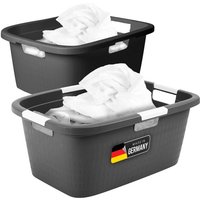 2x Novaliv Wäschekorb Wäschewanne-Set 25L + 40L von NOVALIV