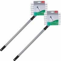 2x Novaliv Wischmopp 100% Polyester, bis 40°C waschbar von NOVALIV