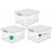 3x Novaliv Aufbewahrungsbox 3x Aufbewahrungsbox, 3x Deckel 3x Novaliv Aufbewahrungsbox 3x Aufbewahrungsbox, 3x Deckel von NOVALIV
