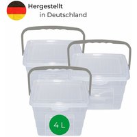 Novaliv - 3x Aufbewahrungsbox Box + Deckel von NOVALIV