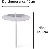 4x Novaliv Kerzenständer Kerzenpick, Kerzenpin, Kerzenhalter, 4x Mit Dorn 10 cm Silber 4x Novaliv Kerzenständer Kerzenpick, Kerzenpin, Kerzenhalter, 4x Mit Dorn 10 cm Silber von NOVALIV