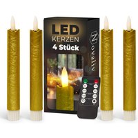 4x Novaliv LED-Kerze Echtwachskerzen von NOVALIV