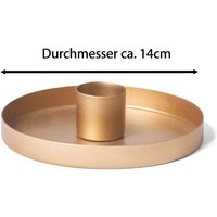 4x Novaliv Standkerzenhalter Stabkerzenhalter 4 x 14cm Gold 4x Novaliv Standkerzenhalter Stabkerzenhalter 4 x 14cm Gold von NOVALIV