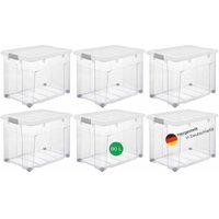 6x Novaliv Aufbewahrungsbox 6x Aufbewahrungsbox, 6x Deckel, 24x Rollen von NOVALIV