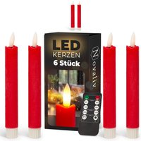 6x Novaliv led Kerze Echtwachskerzen von NOVALIV