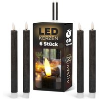 6x Novaliv led Kerze Echtwachskerzen von NOVALIV