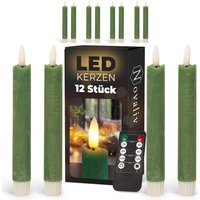 Novaliv - 12x LED-Kerze Echtwachskerzen von NOVALIV