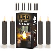 Novaliv - 12x led Kerze Echtwachskerzen von NOVALIV