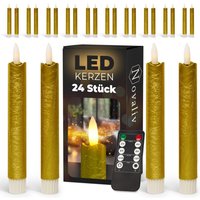 Novaliv - 24x LED-Kerze Echtwachskerzen von NOVALIV
