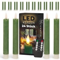 Novaliv - 24x LED-Kerze Echtwachskerzen von NOVALIV