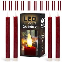Novaliv - 24x led Kerze Echtwachskerzen von NOVALIV