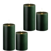 Novaliv - 2x LED-Kerze Echtwachskerzen mit led, mit Timerfunktion, ohne Batterien von NOVALIV