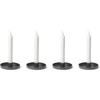 2x Novaliv Standkerzenhalter Stabkerzenhalter 2x Schwarz von NOVALIV